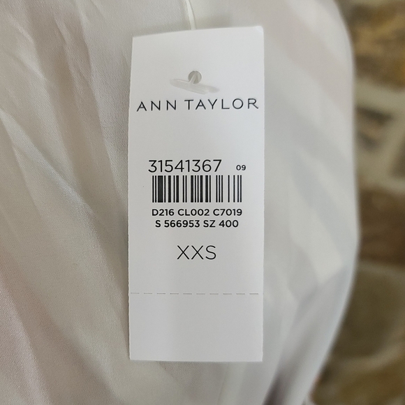 Ann Taylor XXS Zebra Stripe Boatneck Midi Maxi Dress - Picture 10 of 11